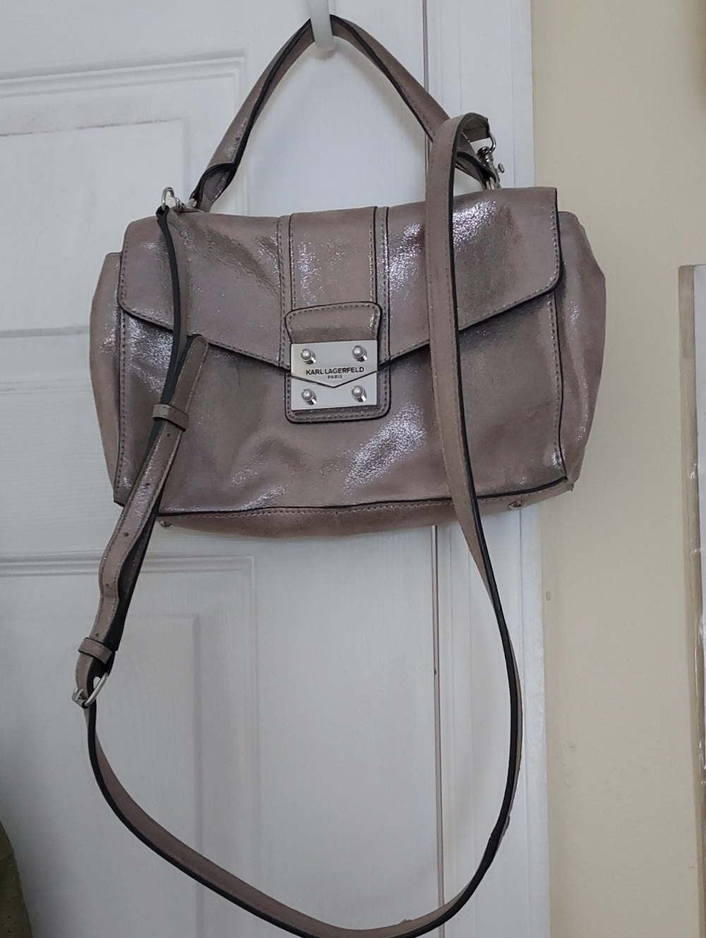 Karl Lagerfeld Silver Handbag